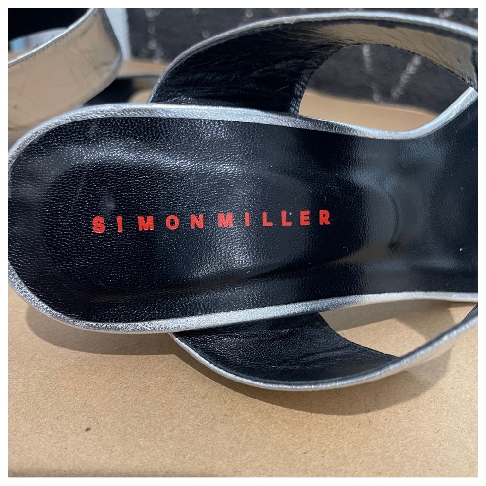 SIMON MILLER Sandals In Silver - Picture 8 of 9